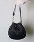 Cannage Drawstring Pouch, front view